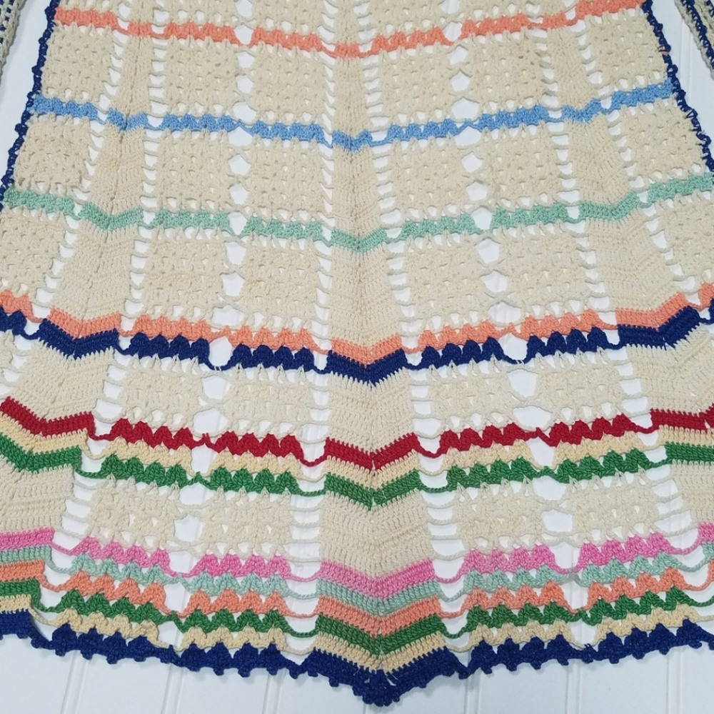 Vintage crocheted apron